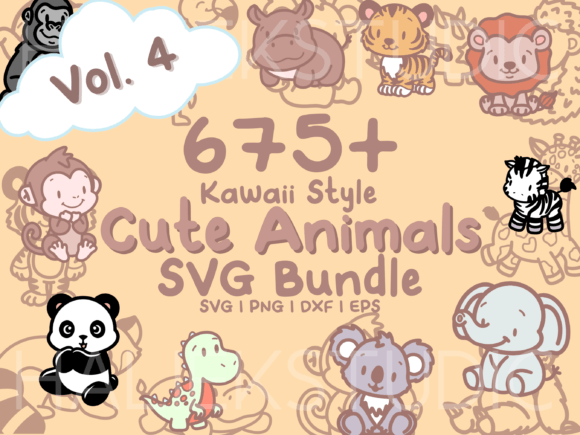 675+ Kawaii Animals SVG Illustrations: A Creative Asset Deep Dive