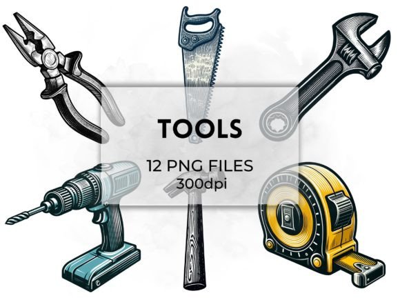 Build Better Projects with Tools Clipart Illustrations