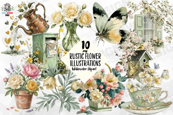 Rustic Flower Illustrations PNG: A Designer's Guide to Botanical Charm
