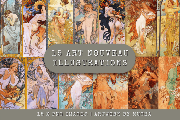 Timeless Beauty: Using Art Nouveau Illustrations by Mucha