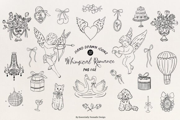 Whimsical Love: Hand-Drawn Art Illustrations